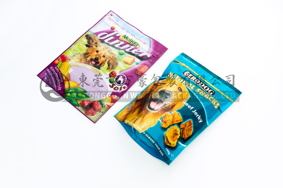 مخصص ريكلوسابل Ziplock الوقوف حقائب البريد، الدائمة الكلب الغذاء حقيبة مع سحاب
