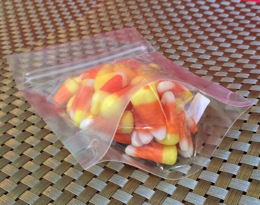 البلاستيك PE PET مغلفة واضح الوقوف الحقيبة 250G 300G 500G لالحلوى / مسحوق