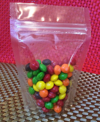 البلاستيك PE PET مغلفة واضح الوقوف الحقيبة 250G 300G 500G لالحلوى / مسحوق