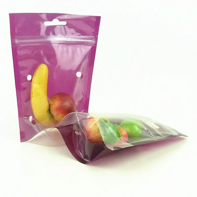 البلاستيك PE PET مغلفة واضح الوقوف الحقيبة 250G 300G 500G لالحلوى / مسحوق