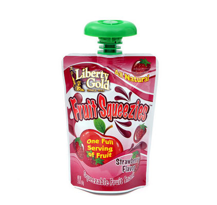 مغلفة 250ml الاتحاد حقائب الأعلى السائل صنبور، الدائمة Trawberry عصير الحقيبة
