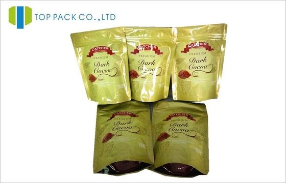 Plastic Stand Up تغليف المواد الغذائية Matte Finished Zipper Tear Notches Moisture Proof