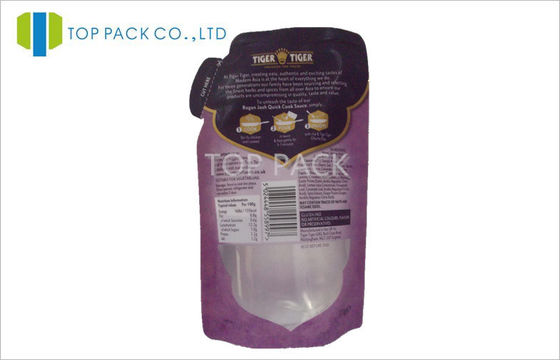 PET / PE الوقوف الحقائب العودة 8OZ مخصصة المطبوعة مع الإطار