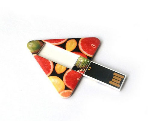البلاستيك بطاقة المثلث USB محرك الأقراص