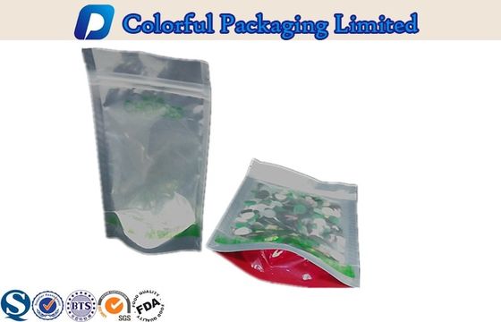 الغذاء الكلب "القماش Resealable الألومنيوم إحباط الوقوف" الحقيبة مع النافذة
