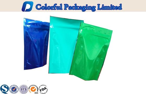 الملونة MOPP / PET / PE رقائق الألومنيوم الوقوف الحقيبة لتناول القهوة والشاي والفواكه الجافة