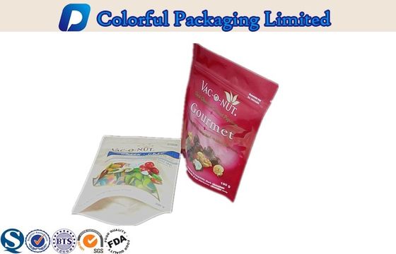 تخصيص PET + مات ورنيش الأغلاق الوقوف الحقائب لتناول الوجبات الخفيفة، البندق الغذاء