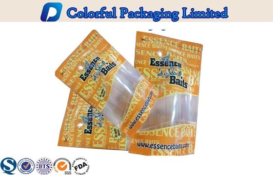 1LB تحلل السمك السحر من البلاستيك البيئي الوقوف الحقيبة مع الإطار