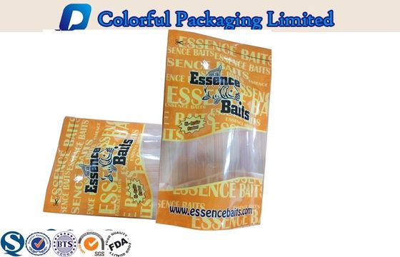 1LB تحلل السمك السحر من البلاستيك البيئي الوقوف الحقيبة مع الإطار