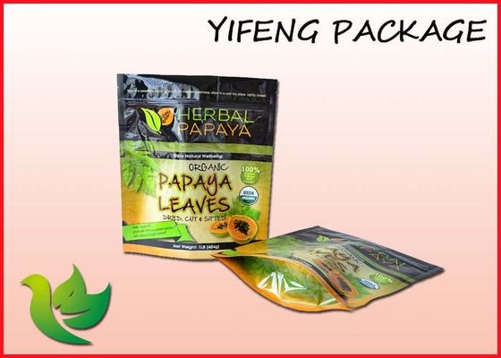 الحفر المطبوع البلاستيك الوقوف الحقائب مع سحاب 500G 250G