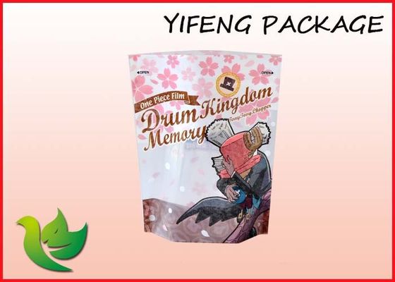PE البلاستيكية الوقوف الحقيبة مع زيبر للحصول على المكسرات الفواكه الجافة vagetable