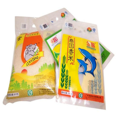 10KG مع قطع يموت تغليف أغذية حقيبة بلاستيك رايس / رايس حقيبة التعبئة والتغليف